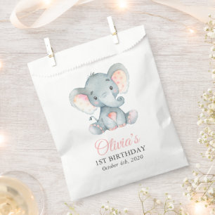 Sachets En Papier Éléphant Mignon, Petit Éléphant, Premier Anniversa