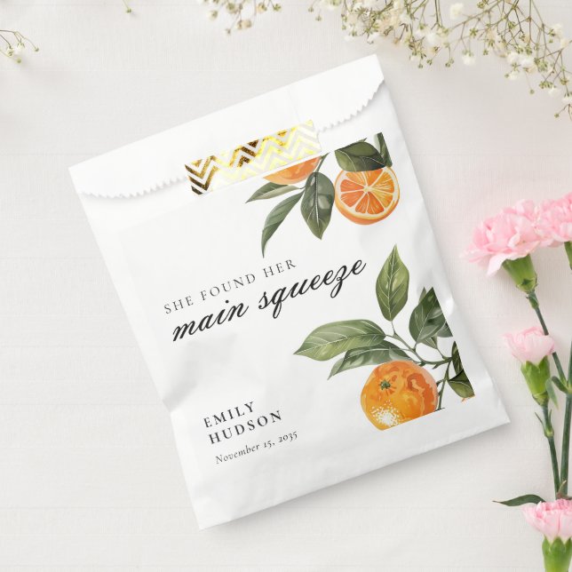 Sachets En Papier Elle a trouvé sa douche de mariage Main Squeeze (Scellé)
