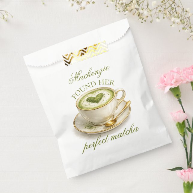 Sachets En Papier Elle a trouvé son thé matcha idéal pour son enterr (Scellé)