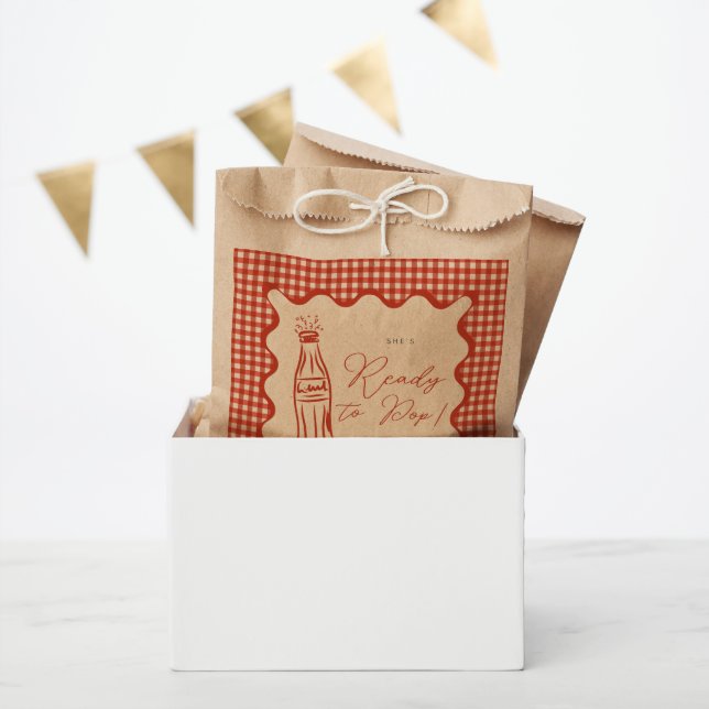 Sachets En Papier Elle est prête à accoucher baby shower (Fête)