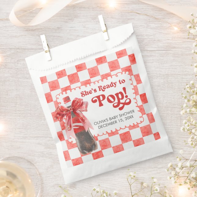 Sachets En Papier Elle est prête à faire Bébé Shower (Coupé)