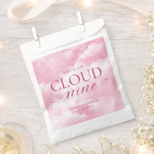 Sachets En Papier Elle est sur nuage neuf Fête des mariées rose