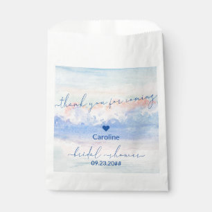 Sachets En Papier Elle est sur un nuage Pastel Watercolor Fête de Ma