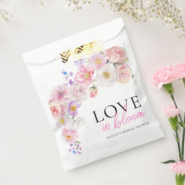 Sachets En Papier Eloise Rose Floral Amour En Fleur Robe de Mariée (Scellé)