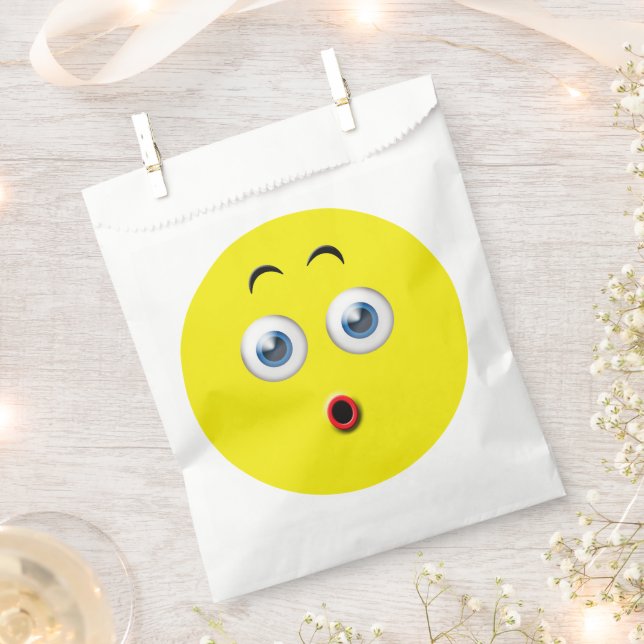 Sachets En Papier Emoji surpris (Coupé)