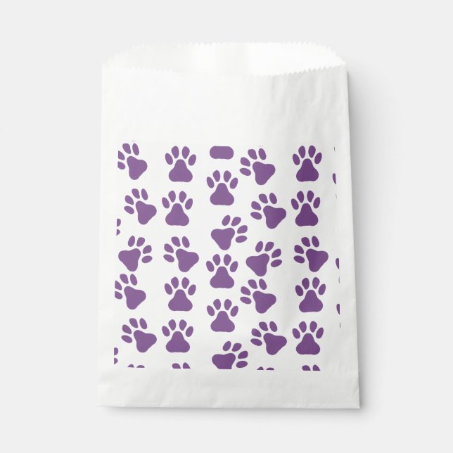 Sachets En Papier Empreintes violettes (Devant)