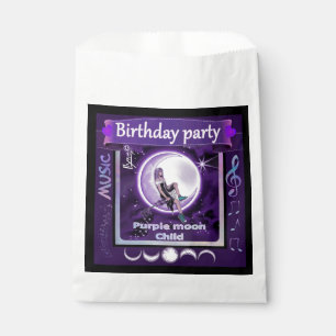 Sachets En Papier Enfant de lune violette