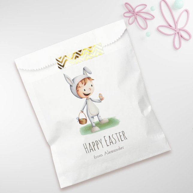 Sachets En Papier Enfant en lapin de Pâques Costume d'oeuf chasse pe (Créateur téléchargé)