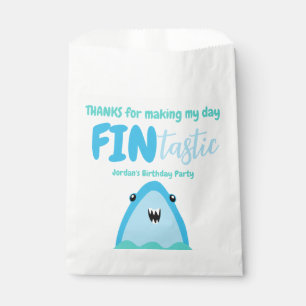 Sachets En Papier Enfants De Merci De Requin Fin Tastique Sous La Me