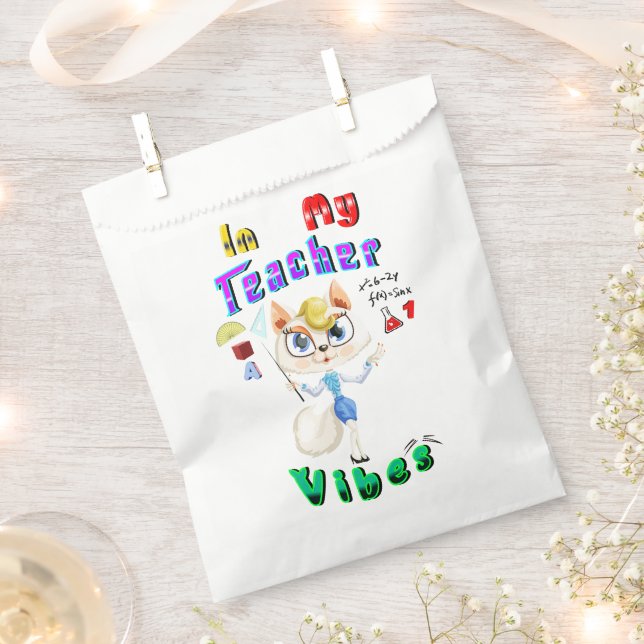 Sachets En Papier Enseignant (Coupé)
