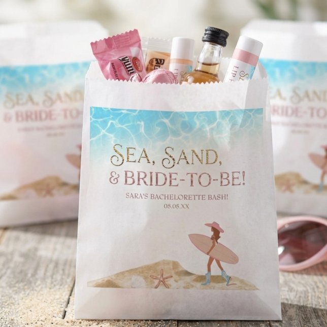 Sachets En Papier Enterrement de vie de jeune fille Cowgirl Côtière  (Créateur téléchargé)