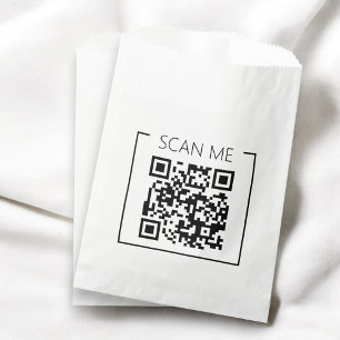 Sachets En Papier Entreprise de scan de code QR minimaliste