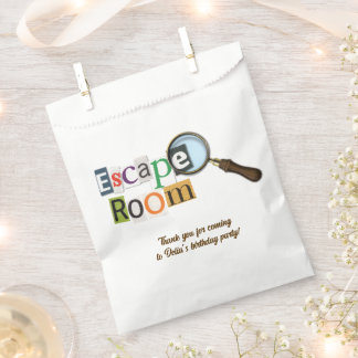 Sachets En Papier Escape Room Party