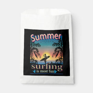 Sachets En Papier Été - Le Surf Est Le Plus Amusant Favoriser Sac
