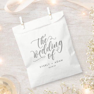 Sachets En Papier Eternal Bliss Editable Color Wedding Favor Bag