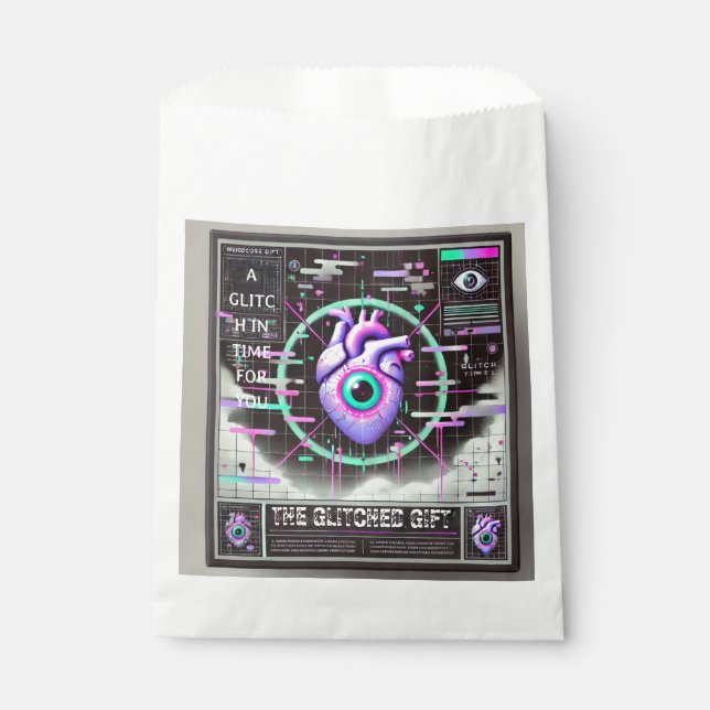 Sachets En Papier 🛍️ "Eternal Glitch" Weirdcore Favoriser le sac 🛍 (Devant)