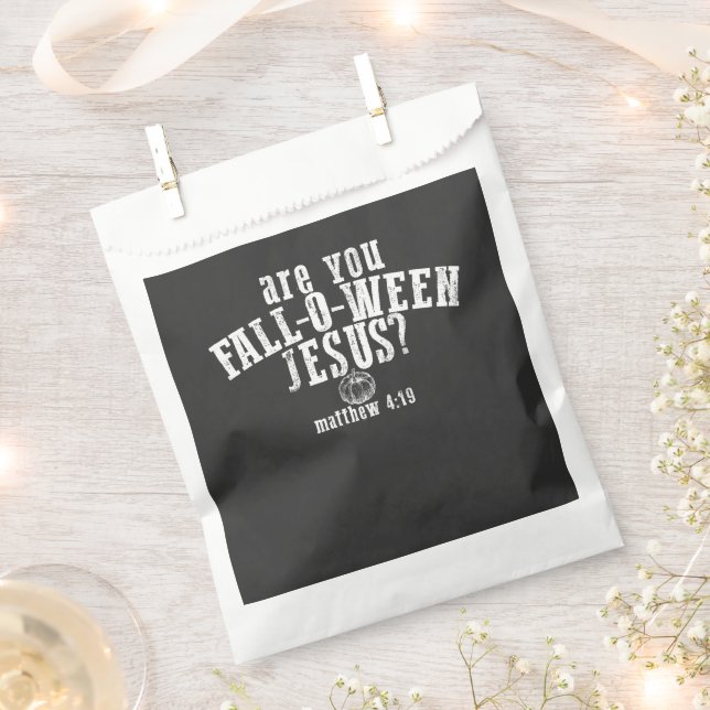 Sachets En Papier Êtes-vous Chute-O-Ween Jésus Christian Halloween (Coupé)