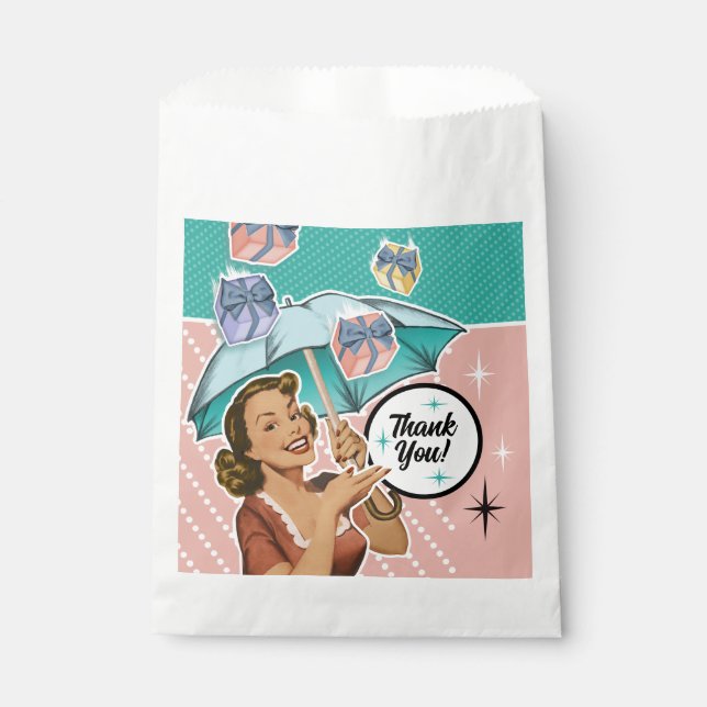 Sachets En Papier Étiquettes de faveur de mariage sous forme de para (Devant)
