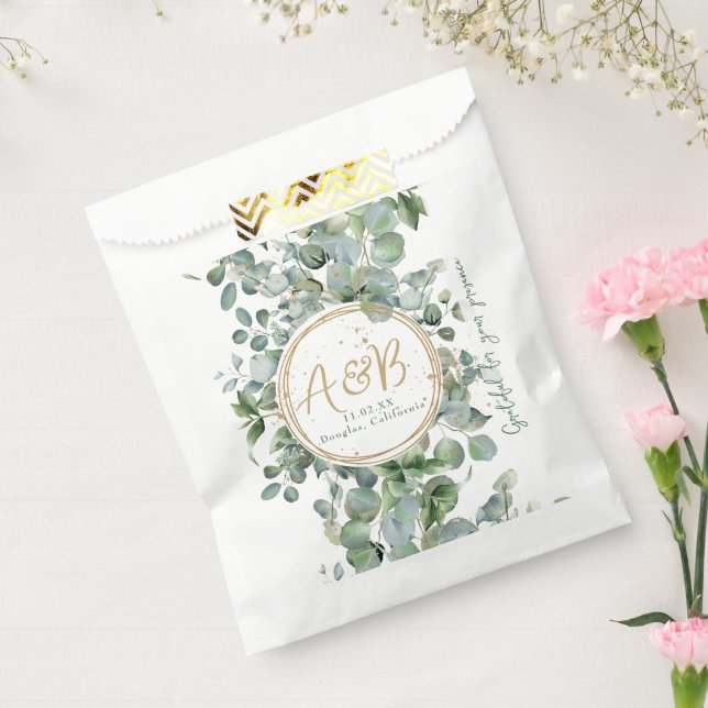 Sachets En Papier Eucalyptus Gold Parties scintillant - Code 02 - b (Scellé)