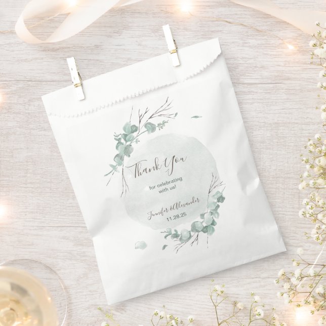 Sachets En Papier Eucalyptus rustique (Coupé)