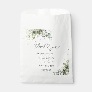 Sachets En Papier Eucalyptus vert Fête des mariées florale