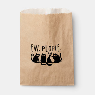 Sachets En Papier Ew Les Gens Sont Drôles, Chats Noirs Meowy