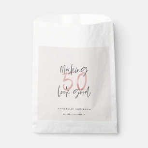 Sachets En Papier Faire paraître 50 belle fille rose parties scintil