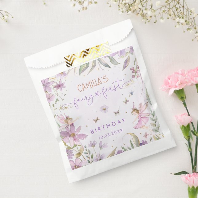 Sachets En Papier Fairy First Girl 1er anniversaire (Scellé)