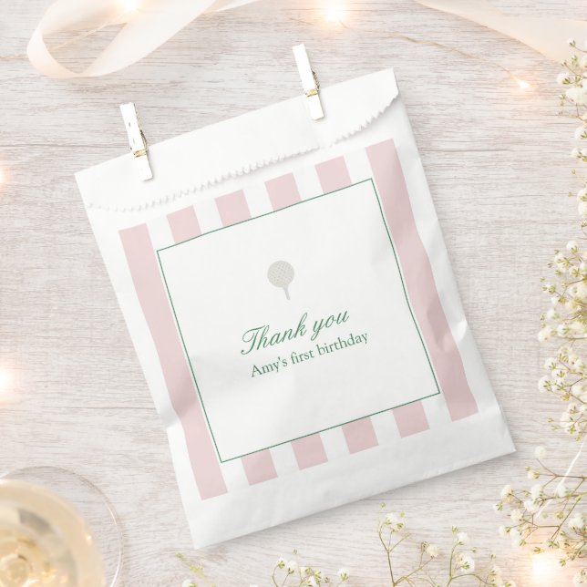 Sachets En Papier Faisons du Par-Tee Pink Golf Anniversaire Favorise (Coupé)