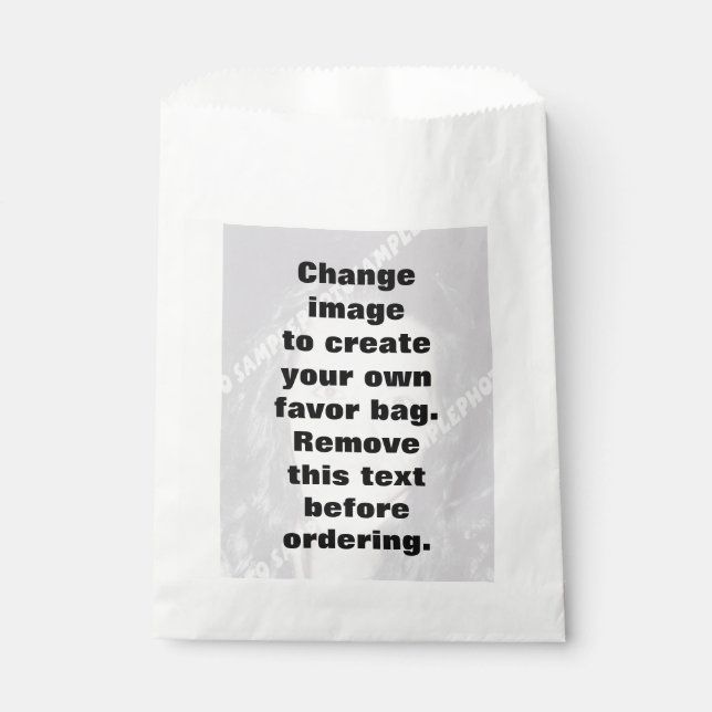 Sachets En Papier Faites votre propre photo modèle personnalisée (Devant)