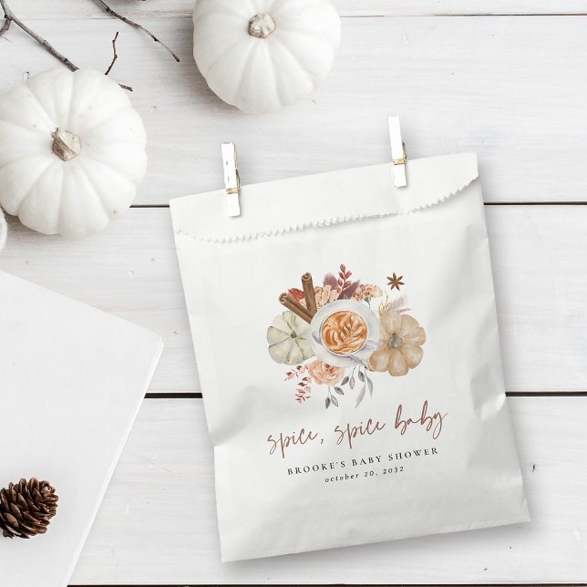 Sachets En Papier Fall Pumpkin Spice Baby Shower (Créateur téléchargé)