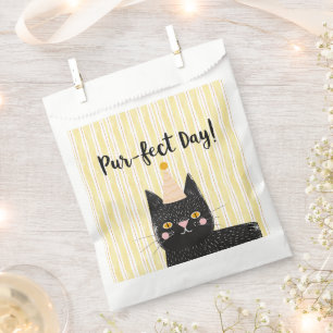 Sachets En Papier Fantaisie Chat Noir Pur-fect Day