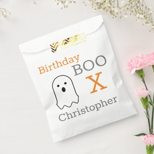 Sachets En Papier Fantôme de Boo Anniversaire (Scellé)