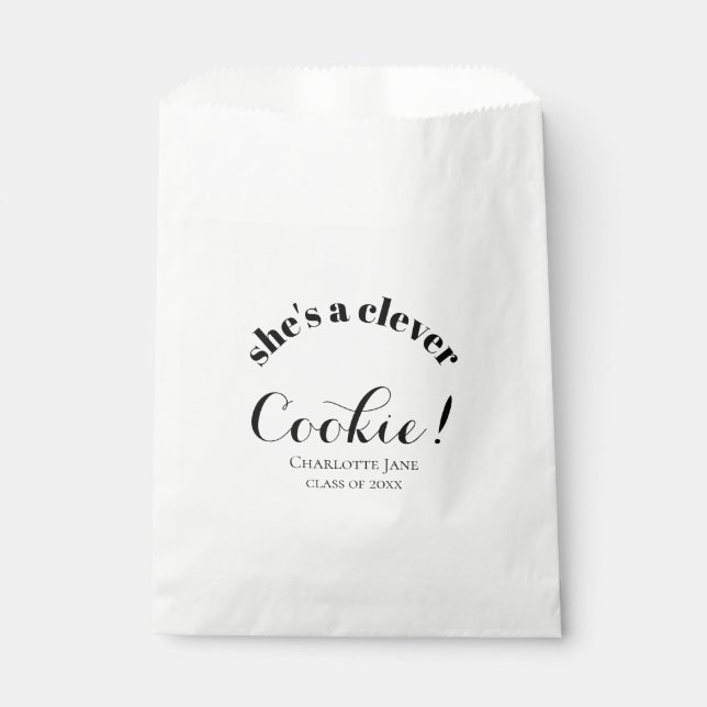 Sachets En Papier Faveur de remise des diplômes | Cookie intelligent (Devant)