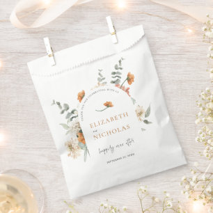 Sachets En Papier Faveurs de mariage botaniques de verdure florale b