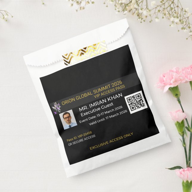 Sachets En Papier Favor Bags Baby Shower | Birthday | Elegant (Scellé)