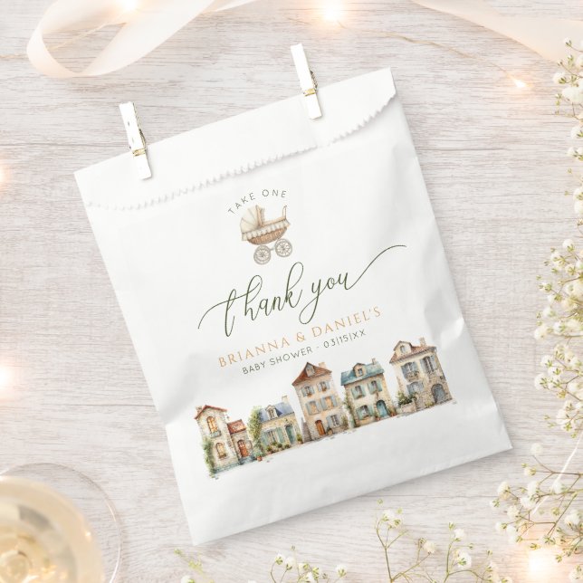Sachets En Papier Favor Bags – It Takes a Village Baby Shower (Coupé)