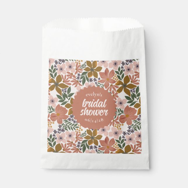 Sachets En Papier Favor de mariage ou fête de mariage personnalisé F (Devant)