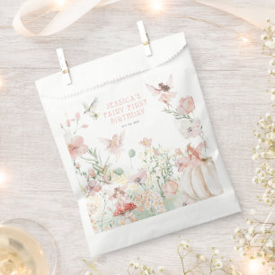 Sachets En Papier Fée à l'aquarelle capricieuse 1er anniversaire