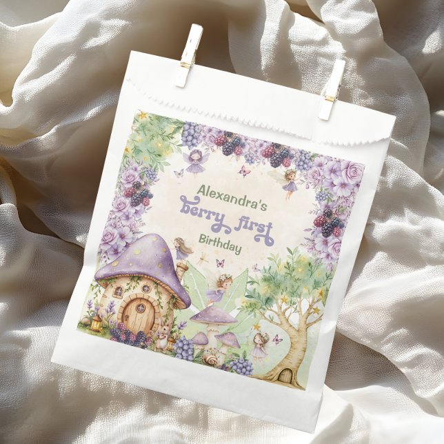Sachets En Papier Fée de première année de la baie violette (Créateur téléchargé)