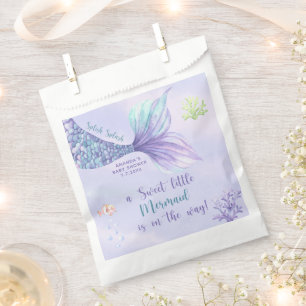 Sachets En Papier Fée des Mers Fille Baby Shower