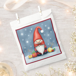Sachets En Papier Festin de Noël cosy gnome en déguisement