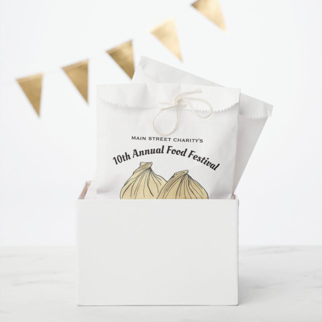 Sachets En Papier Festival alimentaire chinois Dim Sum Shumai Dumpli (Fête)