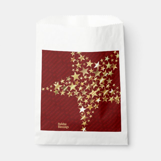 SACHETS EN PAPIER FESTIVE STARS FÊTES FÊTES FÊTES (Devant)