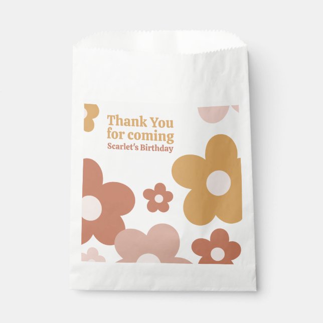 Sachets En Papier Festivités Boho (Devant)