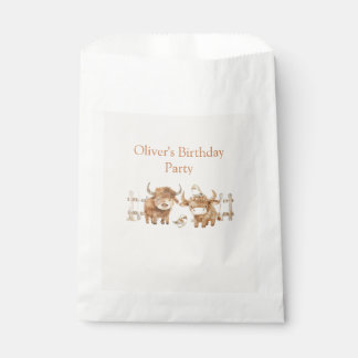 Sachets En Papier Fête d'anniversaire à thème de la ferme