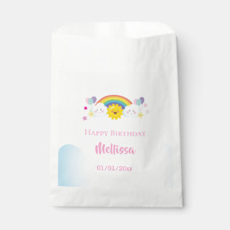 Sachets En Papier Fête d'anniversaire Cloud and Rainbow Children