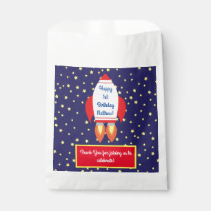Sachets En Papier Fête d'anniversaire de bateau d'étoile de Rocket