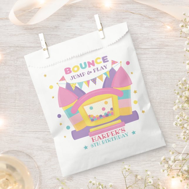 Sachets En Papier Fête d'anniversaire de Bounce House (Coupé)