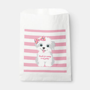 Sachets En Papier Fête d'anniversaire de chiot de fille